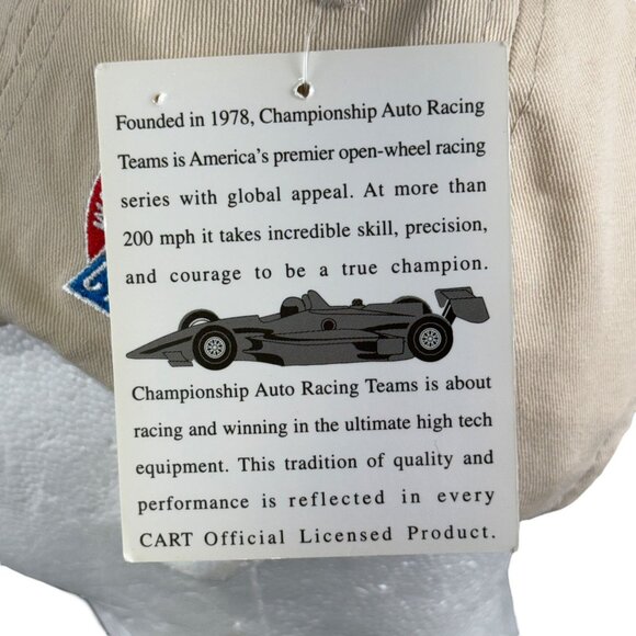 Championship Auto Racing Teams Cotton Beige Cap With Adjustable Strap - Picture 8 of 9